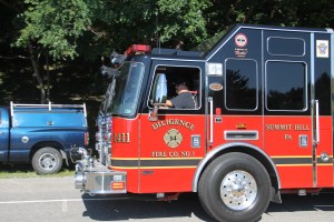 Tuscarora Fire Company Truck, Apparatus Parade, Tuscarora, 7-26-2014 (168)