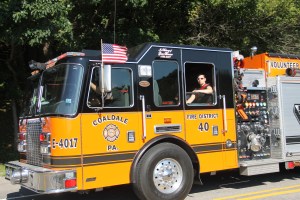 Tuscarora Fire Company Truck, Apparatus Parade, Tuscarora, 7-26-2014 (176)