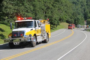 Tuscarora Fire Company Truck, Apparatus Parade, Tuscarora, 7-26-2014 (197)
