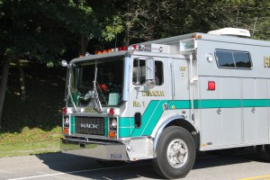 Tuscarora Fire Company Truck, Apparatus Parade, Tuscarora, 7-26-2014 (214)