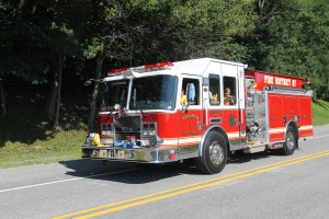 Tuscarora Fire Company Truck, Apparatus Parade, Tuscarora, 7-26-2014 (26)