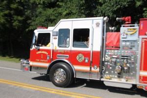 Tuscarora Fire Company Truck, Apparatus Parade, Tuscarora, 7-26-2014 (30)