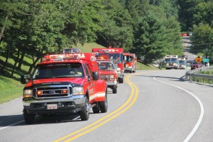 Tuscarora Fire Company Truck, Apparatus Parade, Tuscarora, 7-26-2014 (31)
