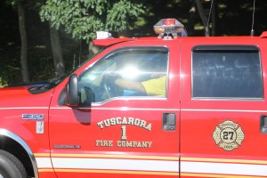 Tuscarora Fire Company Truck, Apparatus Parade, Tuscarora, 7-26-2014 (38)