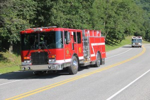 Tuscarora Fire Company Truck, Apparatus Parade, Tuscarora, 7-26-2014 (48)