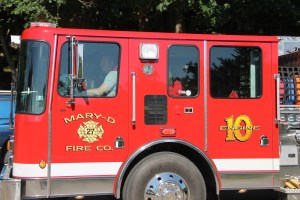 Tuscarora Fire Company Truck, Apparatus Parade, Tuscarora, 7-26-2014 (52)