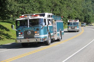 Tuscarora Fire Company Truck, Apparatus Parade, Tuscarora, 7-26-2014 (56)