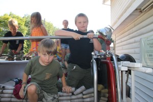 Tuscarora Fire Company Truck, Apparatus Parade, Tuscarora, 7-26-2014 (7)