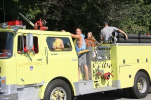Tuscarora Fire Company Truck, Apparatus Parade, Tuscarora, 7-26-2014 (81)