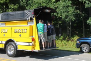 Tuscarora Fire Company Truck, Apparatus Parade, Tuscarora, 7-26-2014 (92)