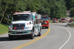 Tuscarora Fire Company Truck, Apparatus Parade, Tuscarora, 7-26-2014 (98)