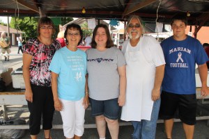 Volunteers, St. Joseph Parish Festival, St. Joseph's Church, Summit Hill, 7-20-2014 (21)