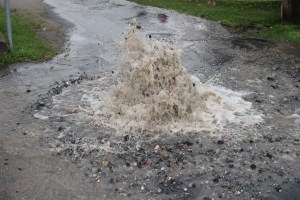 Water Main Leak, Welsh Road, Hometown, 7-13-2014 (6)