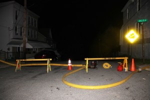 Market Street (between East Union and East Elm Street) remained closed as of midnight.