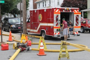 Water Main Repairs, Elm and Market Streets, Tamaqua, 7-18-2014 (2)