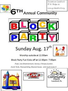8-17-2014, Community Block Party, Grace Community Church, Lansford (3)
