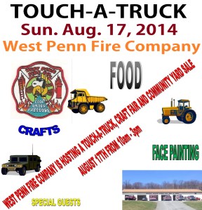 8-17-2014, Touch A Truck, West Penn Fire Company, West Penn