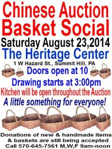 8-23-2014, Chinese Auction and Basket Social, Heritage Center, Summit Hill (3)