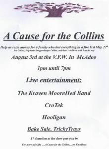 8-3-2014, A Cause for the Collins, VFW, McAdoo