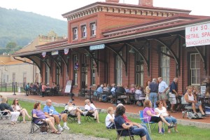 BC Combo performs, Chamber of Comerce Concert Series, Train Station, Tamaqua, 8-21-2014 (1)