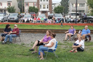 BC Combo performs, Chamber of Comerce Concert Series, Train Station, Tamaqua, 8-21-2014 (13)