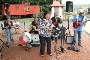 BC Combo performs, Chamber of Comerce Concert Series, Train Station, Tamaqua, 8-21-2014 (30)