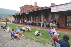 BC Combo performs, Chamber of Comerce Concert Series, Train Station, Tamaqua, 8-21-2014 (6)