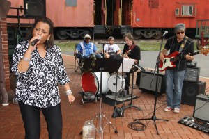 BC Combo performs, Chamber of Comerce Concert Series, Train Station, Tamaqua, 8-21-2014 (8)