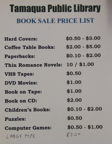 Book, Bake Sale, Tamaqua Public Library, Tamaqua, 8-2-2014 (13)