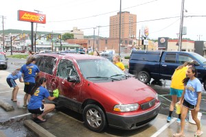 Car Wash Fundraiser, Marian Fillies Basketball Team, Advanced Auto, Tamaqua, 8-16-2014 (32)