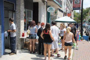Community Yard Sale, Sidewalk Sale, via Chamber of Commerce, Tamaqua, 8-2-2014 (39)