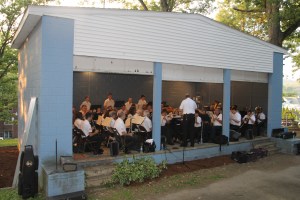 Cressona Band performs, East End Park, Tamaqua, 8-6-2014 (1)