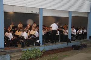 Cressona Band performs, East End Park, Tamaqua, 8-6-2014 (2)