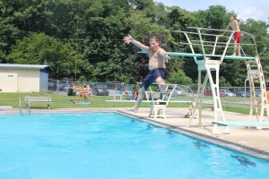 Diving and Sliding, Splash Day, H.D. Buehler Memorial Bungalow Pool, Tamaqua, 8-2-2014 (123)