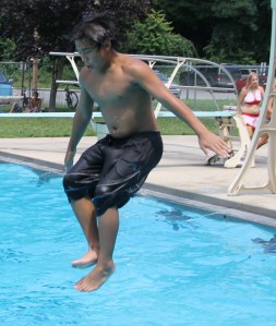 Diving and Sliding, Splash Day, H.D. Buehler Memorial Bungalow Pool, Tamaqua, 8-2-2014 (137)