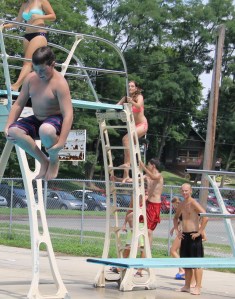 Diving and Sliding, Splash Day, H.D. Buehler Memorial Bungalow Pool, Tamaqua, 8-2-2014 (140)
