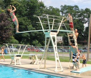 Diving and Sliding, Splash Day, H.D. Buehler Memorial Bungalow Pool, Tamaqua, 8-2-2014 (145)
