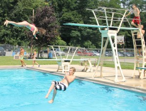Diving and Sliding, Splash Day, H.D. Buehler Memorial Bungalow Pool, Tamaqua, 8-2-2014 (147)