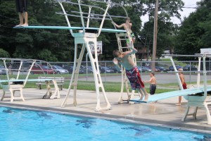 Diving and Sliding, Splash Day, H.D. Buehler Memorial Bungalow Pool, Tamaqua, 8-2-2014 (159)