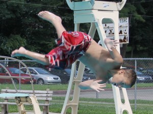 Diving and Sliding, Splash Day, H.D. Buehler Memorial Bungalow Pool, Tamaqua, 8-2-2014 (160)