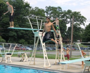 Diving and Sliding, Splash Day, H.D. Buehler Memorial Bungalow Pool, Tamaqua, 8-2-2014 (163)