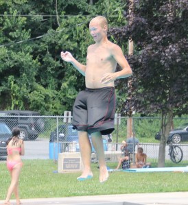 Diving and Sliding, Splash Day, H.D. Buehler Memorial Bungalow Pool, Tamaqua, 8-2-2014 (166)