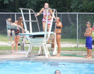 Diving and Sliding, Splash Day, H.D. Buehler Memorial Bungalow Pool, Tamaqua, 8-2-2014 (168)