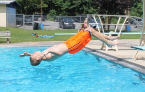 Diving and Sliding, Splash Day, H.D. Buehler Memorial Bungalow Pool, Tamaqua, 8-2-2014 (2)
