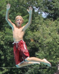 Diving and Sliding, Splash Day, H.D. Buehler Memorial Bungalow Pool, Tamaqua, 8-2-2014 (25)