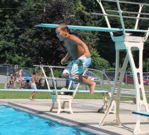 Diving and Sliding, Splash Day, H.D. Buehler Memorial Bungalow Pool, Tamaqua, 8-2-2014 (35)