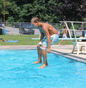 Diving and Sliding, Splash Day, H.D. Buehler Memorial Bungalow Pool, Tamaqua, 8-2-2014 (36)