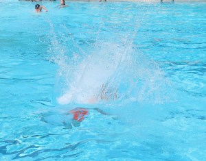 Diving and Sliding, Splash Day, H.D. Buehler Memorial Bungalow Pool, Tamaqua, 8-2-2014 (4)