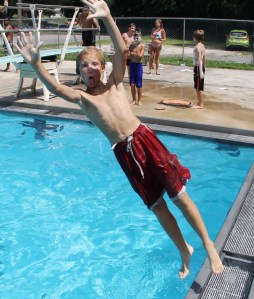Diving and Sliding, Splash Day, H.D. Buehler Memorial Bungalow Pool, Tamaqua, 8-2-2014 (44)