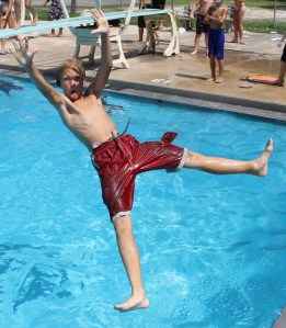 Diving and Sliding, Splash Day, H.D. Buehler Memorial Bungalow Pool, Tamaqua, 8-2-2014 (45)